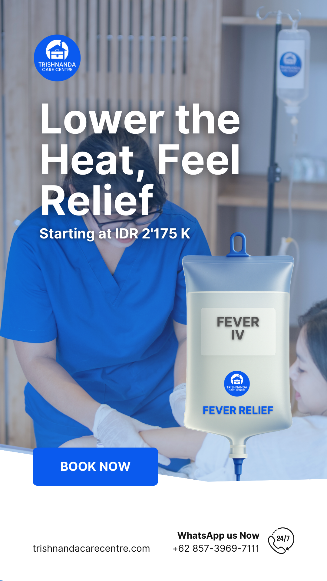Fever IV therapy in Bali