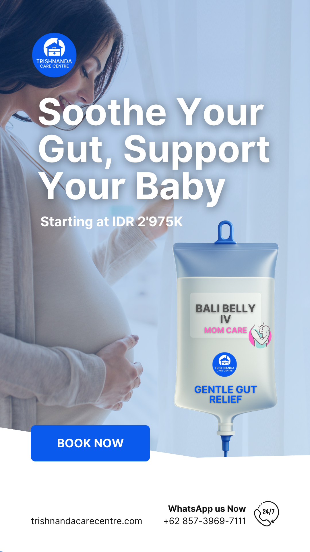 Bali Belly Mom Care IV therapy in Bali