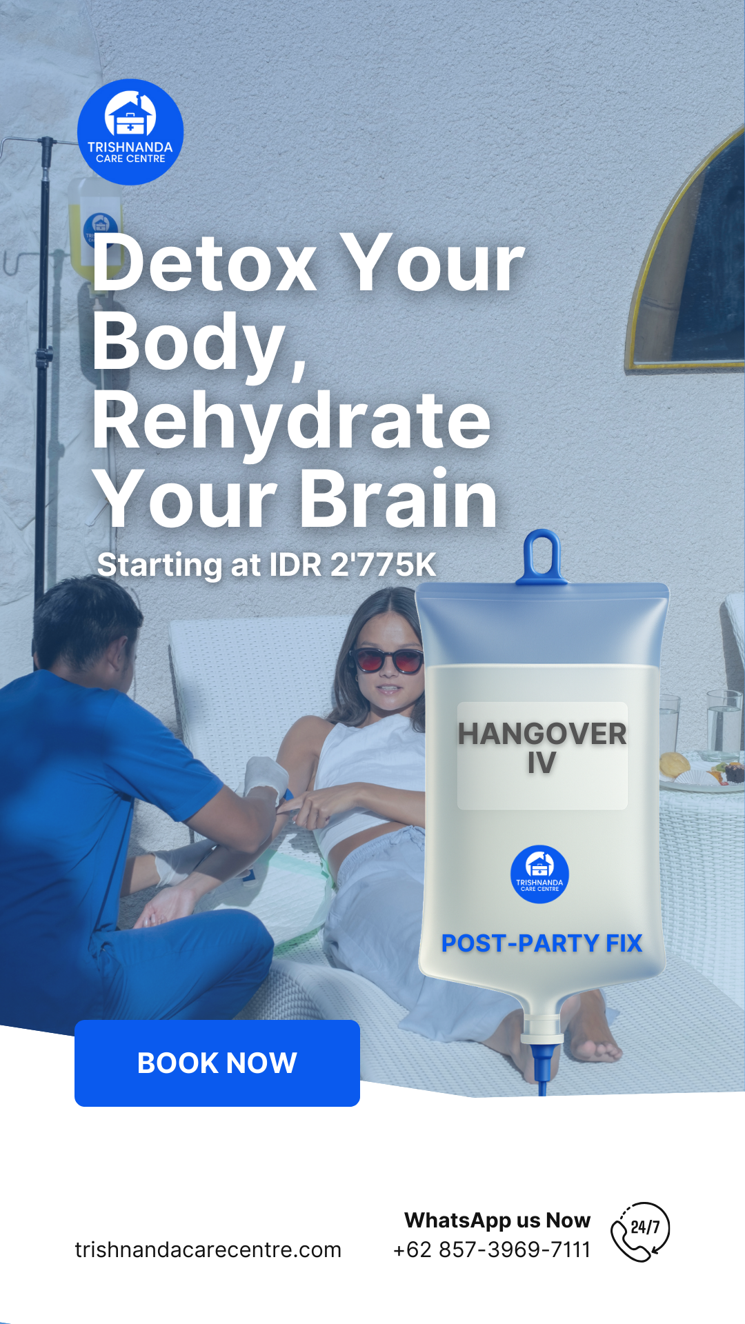 Hangover IV therapy in Bali